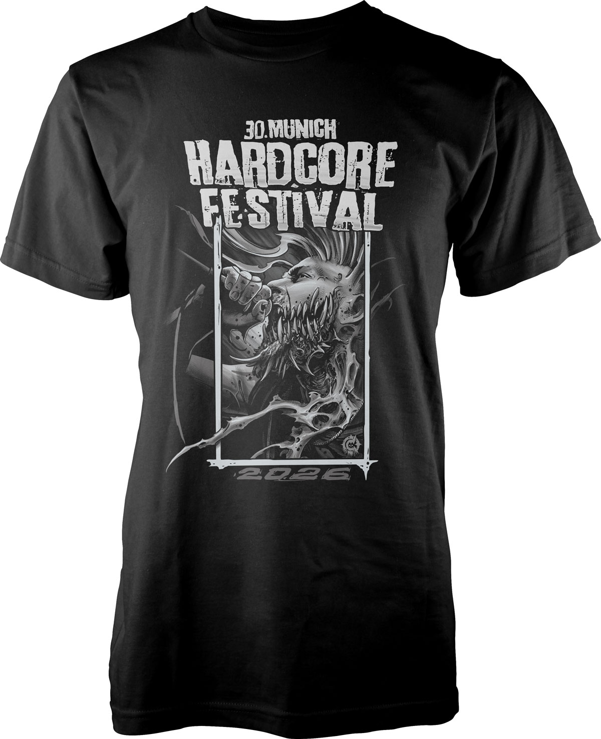 T-Shirt Front 30 Jahre Munich Hardcore-Festival